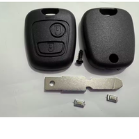 Coque de remplacement pour clé de voiture à distance, en ABS, 2 boutons, lame non taillée, pour Citroën C4 C5 Berlingo Partner Xsara Picasso