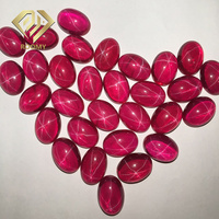 Étoile rouge rubis, forme ovale, bijoux pour femmes, gros pinceau 3A transparent, haute qualité, ample, pierres précieuses, vente en gros