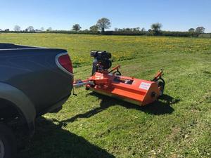 HUAHENGファクトリーダイレクトATV180ヘビーデューティーフレイルモワー22HP Loncinガソリンエンジン1.2-2.1M高作業幅草切断用 - Product Image 5