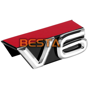 Modificación del Logotipo de la Parrilla <span class=keywords><strong>V6</strong></span>, Etiqueta con Letras del Logotipo del Coche <span class=keywords><strong>V6</strong></span>, Adhesivo para Coche, Apto para Volkswagen Touareg Passat Passat Phaeton - Product Image 2