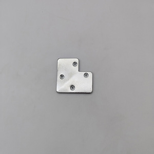 Supports d'angle en aluminium 63x38,5 mm, accessoires de quincaillerie durables pour portes, fenêtres et meubles - Product Image 2