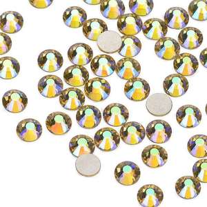 Venta al por mayor SS16 20 Orange AB Flatback Crystal Stones Hot Fix Applique Iron on Transfer Strass Hotfix Glass Rhinestones <span class=keywords><strong>para</strong></span> <span class=keywords><strong>vestido</strong></span> - Product Image 6