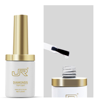 2024 nouveau Style 16ml en céramique coloré bouteille longue durée renforcer Bling ongles Gel couche de finition et couche de base Uv vernis à ongles
