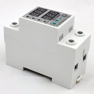 Protector de Voltaje de Riel DIN Simple 63A 40A con Doble Pantalla LED, Relé Protector Ajustable Contra Sobrevoltaje y Bajo Voltaje para Monofásico - Product Image 3