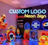 Enseigne néon personnalisée pour entreprise, impression UV, enseigne néon LED, panneau lumineux Pizza pour restaurant, cantine, magasin alimentaire
