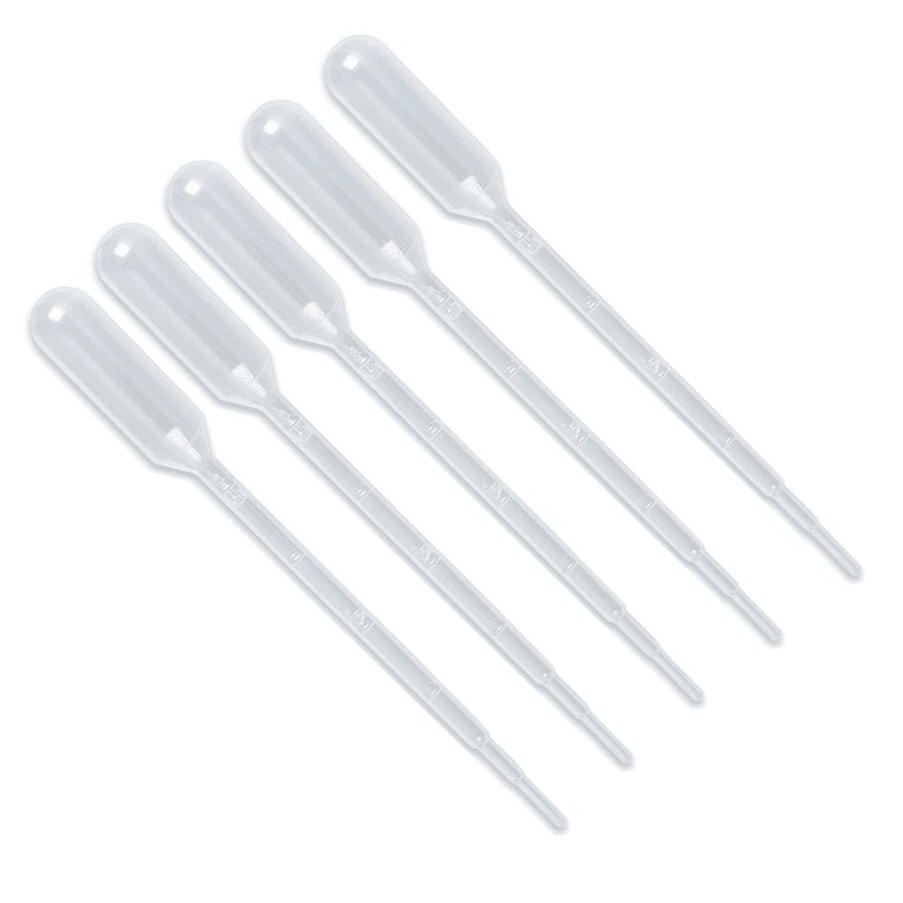 50pcs Plastic Disposable Transfer Pipettes 3ml Calibrated Pipette Dropper Essential