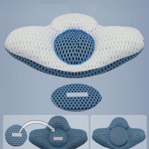 Almohadas 3D para la Cintura, Almohadas Cervicales Cómodas, Almohada para el Cuello con Relleno de Algodón PP y Cáscara de Trigo Sarraceno, Soporte Lumbar Desmontable - Product Image 5
