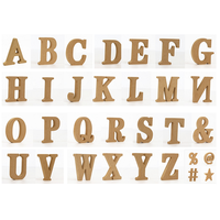 Lettres de l'alphabet en bois MDF arabes de grande taille, artisanales, bon marché, en gros, pour enfants, pour la décoration de mariage