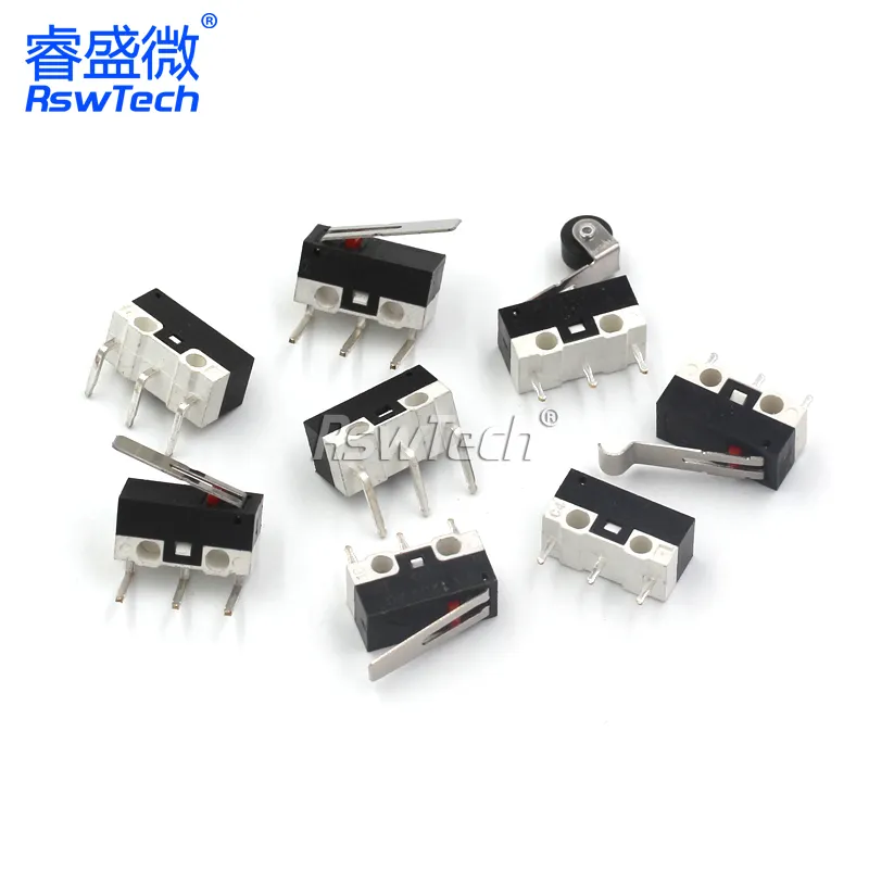 Rswtech Micro giới hạn bánh xe chuyển đổi nút chuột thiết bị chuyển mạch thay thế trở lại bánh xe đèn cho Nút chơi game Chuột chuyển đổi quay