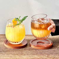 Vertikale Eiförmige Glas-Tasse im Ins-Stil Hochästhetische Latte-Kaffeetasse Großvolumige Saft-Trinktasse für Zuhause und Café