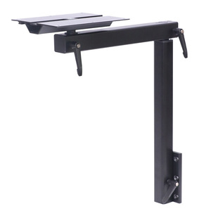 Pieds de table rotatifs en alliage d'aluminium noir et argent légers pour accessoires intérieurs de camping-cars et de yachts - Product Image 1
