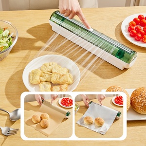 Découpeur de film alimentaire à ventouse pour cuisine, outil indispensable pour couper le film alimentaire et la papier d'aluminium, avec support de rangement - Product Image 4