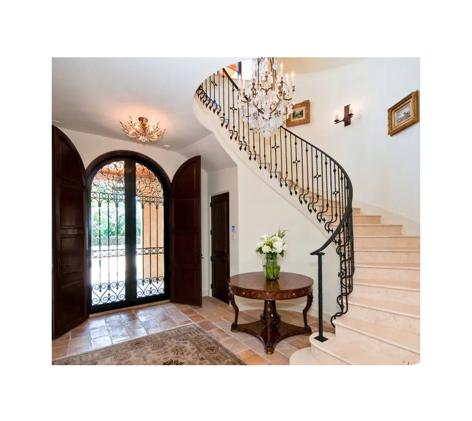 Modern Wrought Iron Stair Railings Interior for Stairs