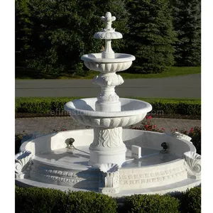 Dekoratif Marmer Putih Taman Air Mancur