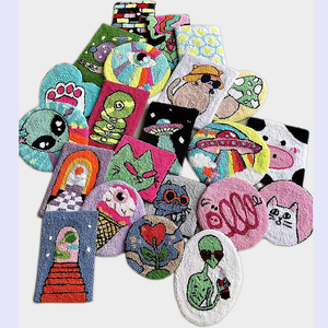 Más barato Prince Custom Punch Needle Mug Rug Coaster Personalización DIY Mat Anime Handcraft Tufting Cute Needle Rug para regalo - Product Image 5