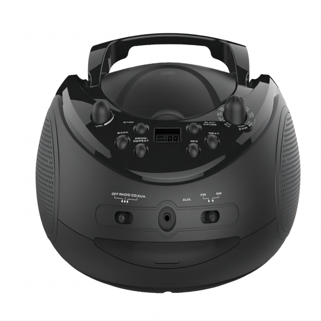 High Quality Portable CD Player Speaker with AM/FM Radio OEM Custom logo Analogue AM/ FM Radio LCD Display