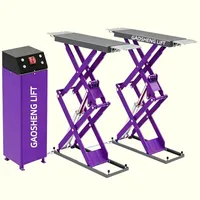 Elevador de Tijera para Autos Personalizado Más Vendido, Alto Rendimiento de Seguridad, Alta Capacidad de Carga, Elevador Hidráulico de Tijera de un Solo Cilindro