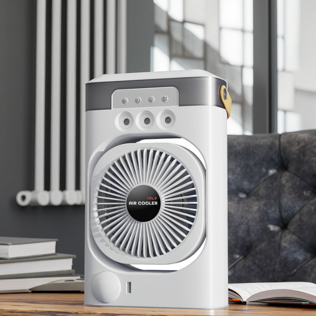Customized 2-in-1 USB Desktop Air Humidifier & Portable Fan Electric Water Mist Mini  Air Cooler