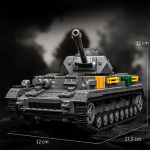 1419 + pièces 1/28 Ww2 allemand <span class=keywords><strong>Panzer</strong></span> <span class=keywords><strong>Iv</strong></span> char moyen véhicules de combat blindés blocs de construction briques ensemble nouveaux jouets pour les enfants - Product Image 3