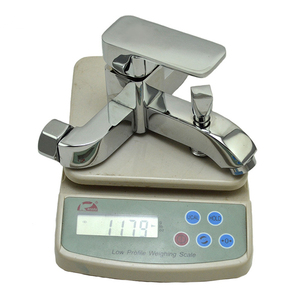 MCBKRPDIO Triple Crown <span class=keywords><strong>Prince</strong></span> Robinet de salle de bain Carré Split Gravity Baignoire de douche Eau chaude froide 1150 grammes Laiton Finition chromée Pluie - Product Image 3