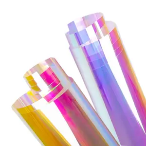 Hochwertiger PVC Rainbow Reflective Heat Transfer Laminier-Farb vinyl film
