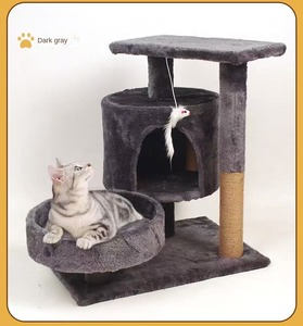 Nuovo Design: Albero per <span class=keywords><strong>Gatti</strong></span> in Peluche Stile Moderno, Eco-Friendly, Personalizzabile, con Cuccia, <span class=keywords><strong>Castello</strong></span>, Piattaforma Salto, <span class=keywords><strong>Tiragraffi</strong></span> e Foro - Product Image 2