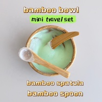 Spatules miniatures en bambou écologiques pour crème cosmétique, masque facial et mélange de poudre, 5*1.1cm, 6*1.5cm, 7*1.7cm, vente en gros, idéales pour les cadeaux promotionnels