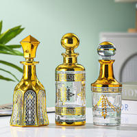 Flacons de parfum en verre de luxe style arabe du Moyen-Orient, Dubaï, 150 ml, 250 ml, 450 ml, placage or UV, gravure laser