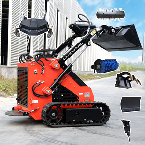 Industrial High Quality <b>Stand</b> Skid Steer with Attachments Construction Machinery Crawler Hydraulic for Sale Durable - Product Image 6
