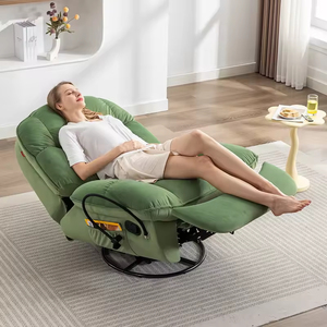 Fauteuil Relaxant Pivotant et à Bascule de Bonne Qualité avec Massage, Confortable pour Salon - Product Image 6