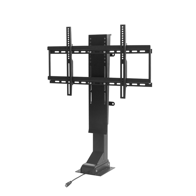 Ergonomic Motorized Mobile TV Cart Electric TV Stand Height Adjustable for 32"-70" LCD/LED Screens with Remote Control