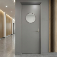Porte de classe d'école primaire insonorisée 35 dB en PVC stratifié, étanche, pour intérieur, chambre, salle de bain, hôtel, cuisine, style minimaliste