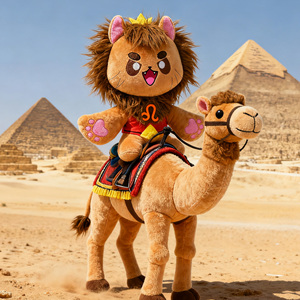 Mascotte de personnage personnalisée, adorable peluche Leo du zodiaque, adorable lion en peluche unisexe pour cadeaux - Product Image 5