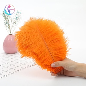 ダチョウの羽帽子工芸品パーティーと家庭装飾用カラフル20-25 cm - Product Image 4