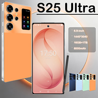 Smartphone 5G S25 Ultra Layar Penuh 16GB 1TB Kamera 72MP Plus 108MP Android 15 Dual SIM