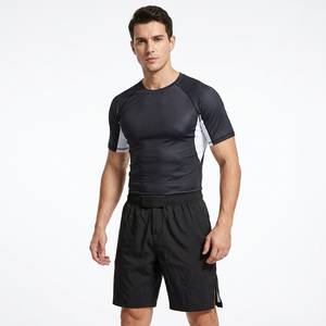 Ensemble personnalisé de maillot et de pantalon de combat MMA pour adultes, impression par transfert thermique, rashguard BJJ, vêtements de combat NO GI, fabricant OEM - Product Image 2