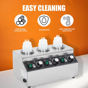 Máquina de aperitivos Queso 2 botellas Calentador de salsa eléctrico Máquina dispensadora Encimera Calentador de salsa de chocolate - Product Image 3