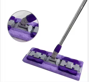 360 Rotating Flat <strong>Mop</strong>, Snap on <strong>Fixed</strong> Detachable Towel <strong>Mop</strong>, With 2 Microfiber <strong>Mop</strong> Cloths for Floor Window Wall Door Cleaning - Product Image 2