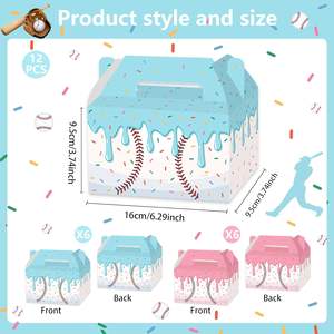 <span class=keywords><strong>กล่อง</strong></span>ของขวัญสำหรับผู้รักกีฬาเบสบอล 12 ชิ้น <span class=keywords><strong>กล่อง</strong></span>กระดาษลายเบสบอลสำหรับคนรักกีฬาเบสบอล สำหรับงานเฉลิมฉลองกีฬา - Product Image 4