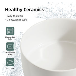 Bol en céramique surélevé écologique pour animaux de compagnie avec support en métal Plat de protection cervicale pour chat et chien Fournisseur transfrontalier - Product Image 3