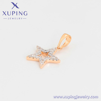 A00900688 xuping – bijoux de personnalité en gros, pendentif en forme d'étoile en diamant étincelant de Style ethnique abordable