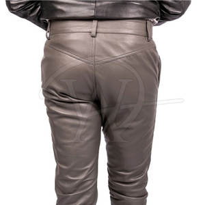 High Quality Latest Design <b>Men</b> <b>Leather</b> <b>Pants</b> Custom Made Design Your Own Logo Straight Lightweight Mid Rise - Product Image 5