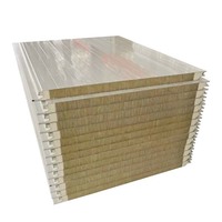 Panneau isolant en laine de roche scellé PU double face pour bâtiments à structure en acier