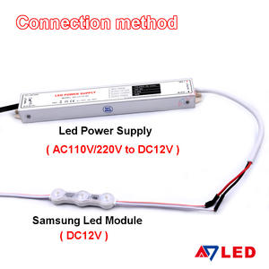 Haute luminosité 12V 3 LED Module 1.2W Ultrasonique IP68 120LM SMD 2835 Led Module Lumière avec Lentille - Product Image 6