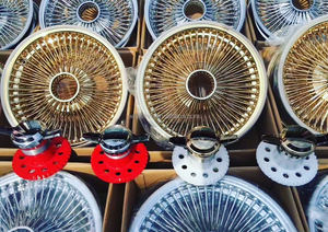 Jantes en acier à rayons profonds de 20 à 26 pouces, finition chrome doré, 4 pièces, PCD 5x114.3, neuves - Product Image 5