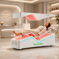 Lit de thérapie par lumière rouge 660nm 850nm à gravité zéro pour relaxation profonde, 1600W, 3000 LED, dispositif PBM infrarouge proche pour spa