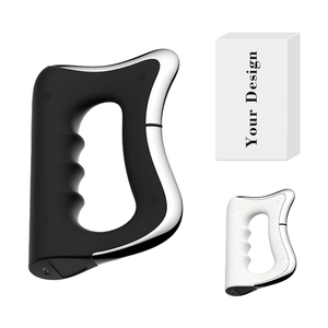 Masseur facial Gua Sha Tiktok, design ergonomique incurvé, grattoir musculaire chauffant, microcourant EMS, masseur fascia, couteau de massage - Product Image 1