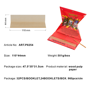 110mm x 44mm Kingsize <b>Rolling</b> Papers with Filter Tips Wood Pulp Paper Clown Series Smoking Accessories - Product Image 5
