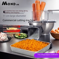 Mond.uk 300kg/u Commerciële Elektrische Groentesnijder M1 Multifunctionele Fruit Dicer Slicer Shredder Aardappel Strip Snijmachine