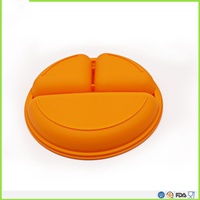 Assiettes divisées pour bébé 100% assiettes en silicone de qualité alimentaire fournitures de sevrage Led bébé antidérapantes